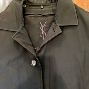 Dark Navy YSL Men's Trench